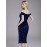 Elegant Off-Shoulder Sequin Midi Dress - Sleeveless, Bodycon Fit with Side Slit, Perfect for Parties & Banquets