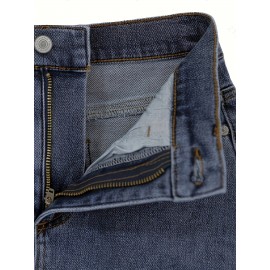 Mini Denim Skirt with Slash Pockets - Women's Denim Skirts for Casual Wear, Versatile, Basic, Washed Blue, Pocket Details, Easy to Style - Perfect for Daily Life, Outdoor Activities, and Travel