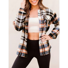 Women Corduroy Shirts Casual Long Sleeve Button Down Blouses Top